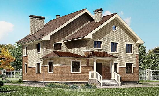 300-004-Л Проект двухэтажного дома, классический загородный дом из пеноблока Советск | Проекты домов от House Expert