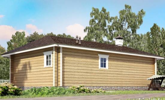 095-001-Л Проект одноэтажного дома, бюджетный домик из дерева Киров | Проекты домов от House Expert