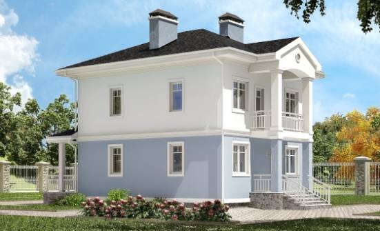 120-001-П Проект двухэтажного дома, бюджетный домик из газосиликатных блоков Котельнич | Проекты домов от House Expert