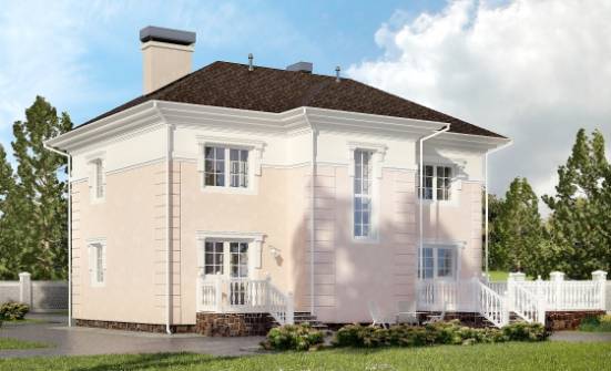 155-005-Л Проект двухэтажного дома, простой загородный дом из блока Котельнич | Проекты домов от House Expert