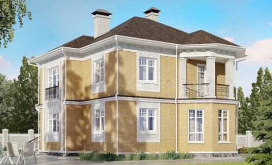 160-001-Л Проект двухэтажного дома, скромный коттедж из поризованных блоков Кирово-Чепецк | Проекты домов от House Expert