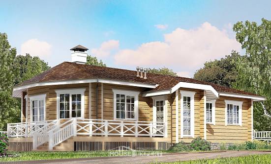 095-001-Л Проект одноэтажного дома, бюджетный домик из дерева Киров | Проекты домов от House Expert