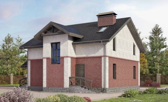 160-014-Л Проект двухэтажного дома, небольшой домик из пеноблока Вятские Поляны | Проекты домов от House Expert