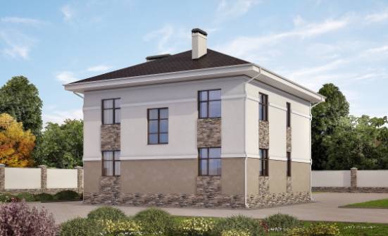 150-014-П Проект двухэтажного дома, небольшой загородный дом из арболита Советск | Проекты домов от House Expert