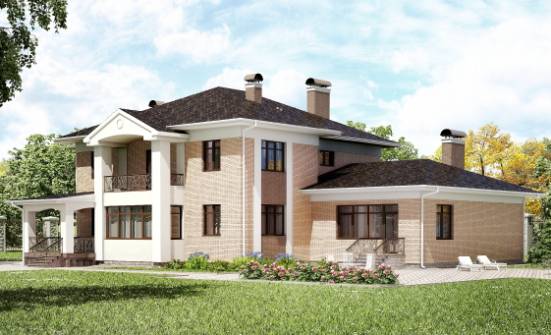 520-001-П Проект трехэтажного дома, классический загородный дом из блока Советск | Проекты домов от House Expert
