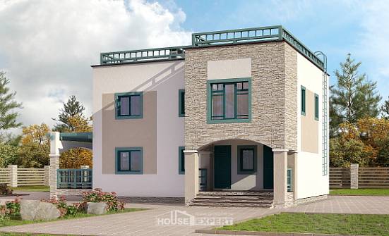 150-010-П Проект двухэтажного дома, компактный домик из кирпича Котельнич | Проекты домов от House Expert