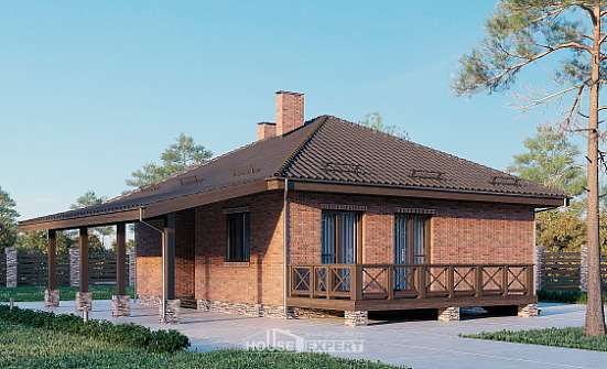 070-006-Л Проект одноэтажного дома, миниатюрный загородный дом из пеноблока Советск | Проекты домов от House Expert