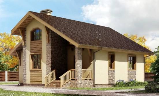 080-002-П Проект одноэтажного дома, красивый коттедж из газобетона Котельнич | Проекты домов от House Expert