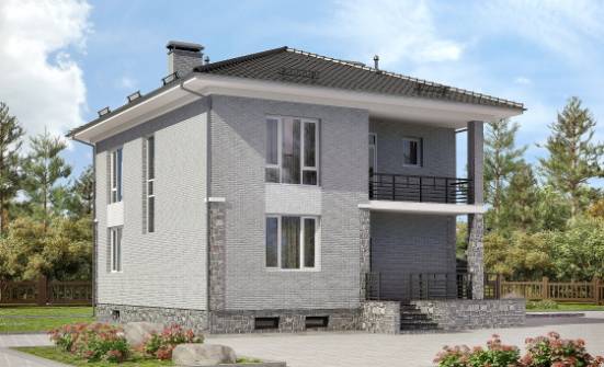 275-004-П Проект трехэтажного дома, гараж, огромный загородный дом из кирпича Кирово-Чепецк | Проекты домов от House Expert