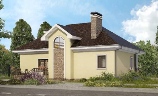 150-008-Л Проект двухэтажного дома с мансардой, классический загородный дом из арболита Вятские Поляны | Проекты домов от House Expert