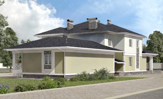 620-001-Л Проект трехэтажного дома, гараж, красивый коттедж из пеноблока Котельнич | Проекты домов от House Expert