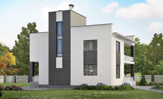 225-001-П Проект двухэтажного дома, классический загородный дом из газосиликатных блоков Киров | Проекты домов от House Expert