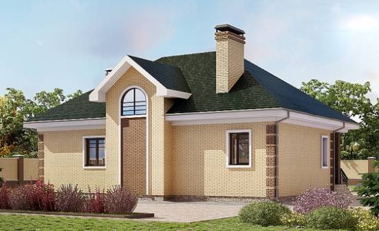 150-013-Л Проект двухэтажного дома мансардой, доступный загородный дом из кирпича Вятские Поляны | Проекты домов от House Expert