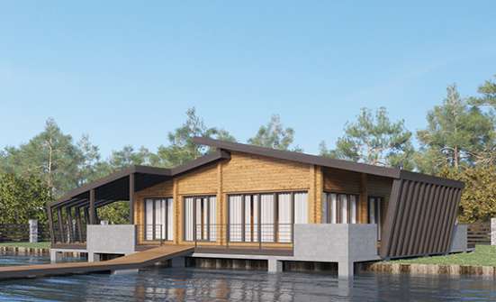 100-007-П Проект бани из бревен Вятские Поляны | Проекты одноэтажных домов от House Expert