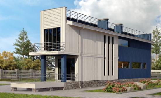 100-003-П Проект двухэтажного дома, доступный домик из арболита Киров | Проекты домов от House Expert