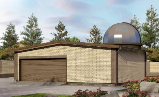 075-001-Л Проект гаража из кирпича Вятские Поляны | Проекты домов от House Expert