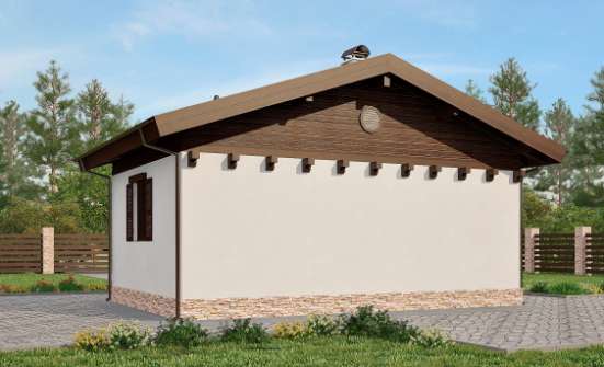 040-003-П Проект бани из арболита Вятские Поляны | Проекты одноэтажных домов от House Expert
