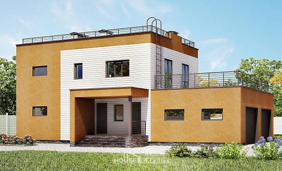 180-012-П Проект двухэтажного дома, гараж, современный дом из кирпича Кирово-Чепецк | Проекты домов от House Expert