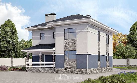150-014-Л Проект двухэтажного дома, бюджетный домик из арболита Вятские Поляны | Проекты домов от House Expert