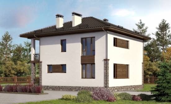 170-005-П Проект двухэтажного дома, классический дом из газобетона Котельнич | Проекты домов от House Expert