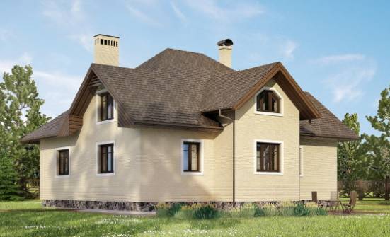 275-003-П Проект двухэтажного дома мансардой, гараж, просторный домик из кирпича Советск | Проекты домов от House Expert