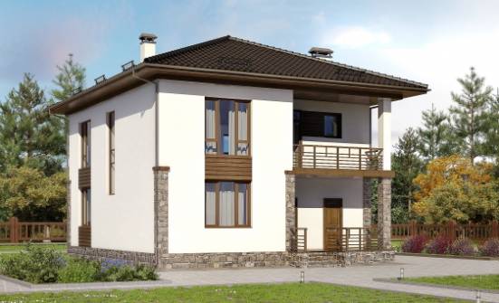 170-005-П Проект двухэтажного дома, классический дом из газобетона Котельнич | Проекты домов от House Expert