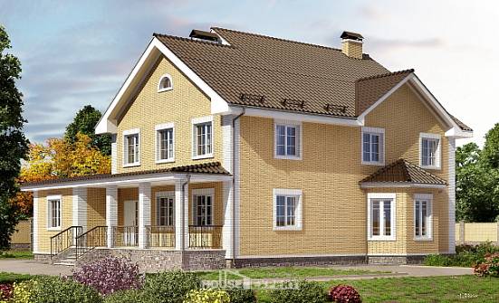 320-003-Л Проект двухэтажного дома, просторный дом из арболита Кирово-Чепецк | Проекты домов от House Expert