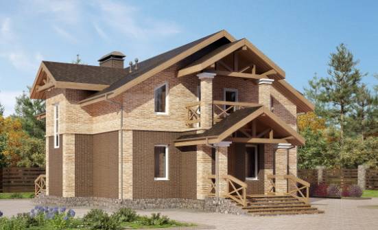 160-014-П Проект двухэтажного дома, небольшой коттедж из теплоблока Киров | Проекты домов от House Expert
