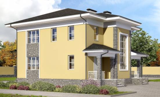 155-011-Л Проект двухэтажного дома, бюджетный коттедж из арболита Котельнич | Проекты домов от House Expert