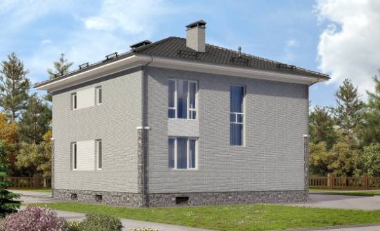 275-004-П Проект трехэтажного дома, гараж, огромный загородный дом из кирпича Кирово-Чепецк | Проекты домов от House Expert