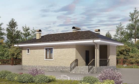 040-002-П Проект бани из газосиликатных блоков Котельнич | Проекты домов от House Expert