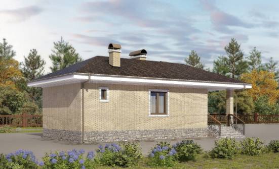 040-002-П Проект бани из газосиликатных блоков Котельнич | Проекты одноэтажных домов от House Expert