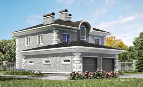 245-004-Л Проект двухэтажного дома, гараж, уютный загородный дом из кирпича Вятские Поляны | Проекты домов от House Expert