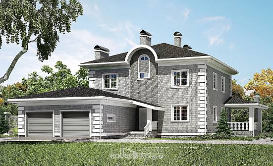 245-004-Л Проект двухэтажного дома, гараж, уютный загородный дом из кирпича Вятские Поляны | Проекты домов от House Expert