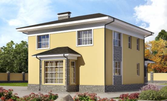 155-011-Л Проект двухэтажного дома, бюджетный коттедж из арболита Котельнич | Проекты домов от House Expert