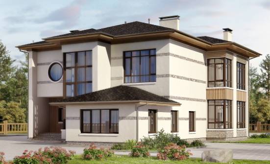 345-001-П Проект двухэтажного дома, большой коттедж из газосиликатных блоков Котельнич | Проекты домов от House Expert