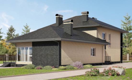 305-003-Л Проект двухэтажного дома, классический загородный дом из газобетона Котельнич | Проекты домов от House Expert