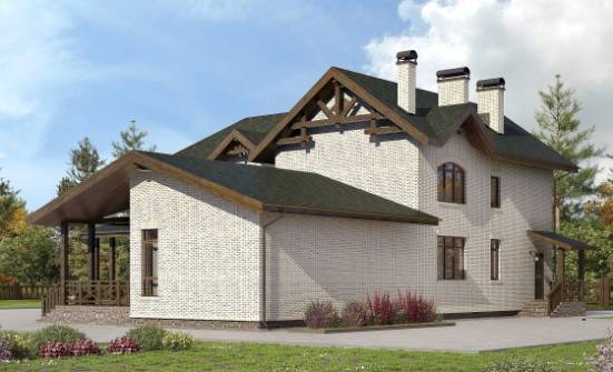 340-004-Л Проект двухэтажного дома, классический коттедж из пеноблока Кирово-Чепецк | Проекты домов от House Expert