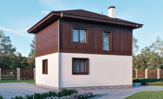 100-006-Л Проект двухэтажного дома, классический дом из газобетона Советск | Проекты домов от House Expert