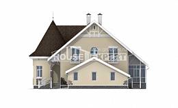 275-001-Л Проект двухэтажного дома с мансардой и гаражом, большой коттедж из кирпича, Котельнич