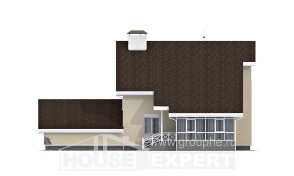 275-001-Л Проект двухэтажного дома мансардный этаж, гараж, огромный коттедж из кирпича, Советск