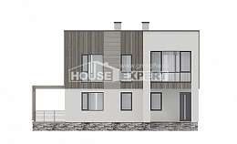 150-017-П Проект двухэтажного дома, компактный загородный дом из керамзитобетонных блоков, Кирово-Чепецк
