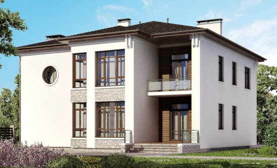 300-005-П Проект двухэтажного дома, классический домик из кирпича, Советск