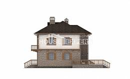 155-006-Л Проект двухэтажного дома и гаражом, бюджетный дом из бризолита, Котельнич
