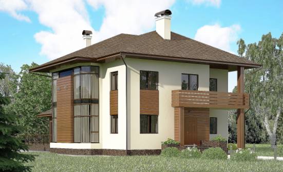300-001-П Проект двухэтажного дома, красивый домик из кирпича, Кирово-Чепецк