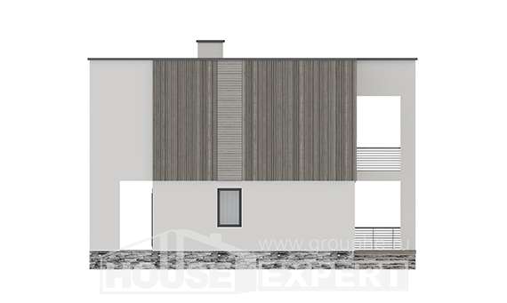 150-017-П Проект двухэтажного дома, скромный дом из бризолита, Советск